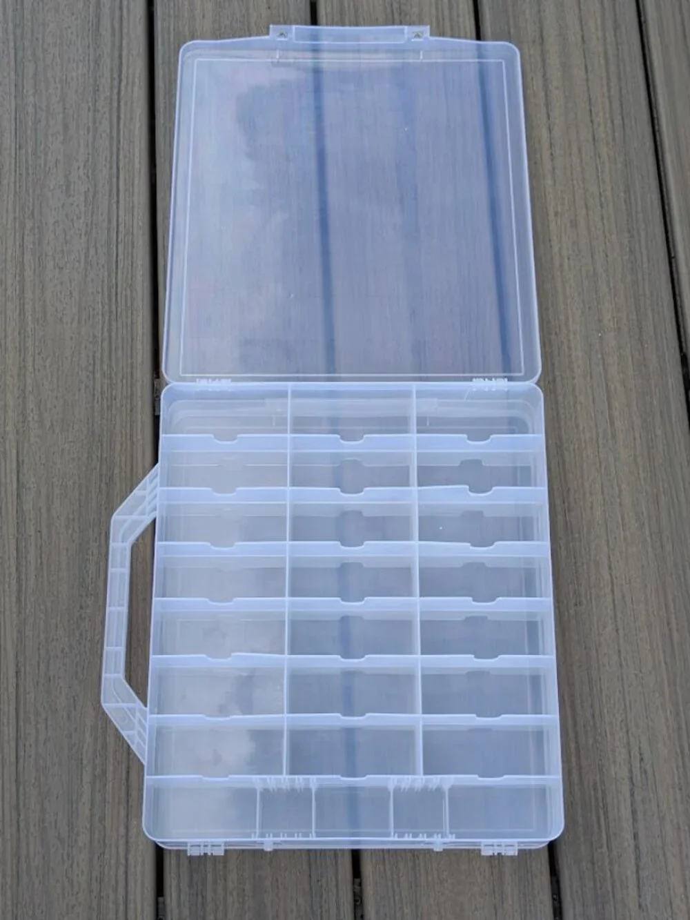 Double sides Storage Bin Organizer Container w/Handles 48 Grids